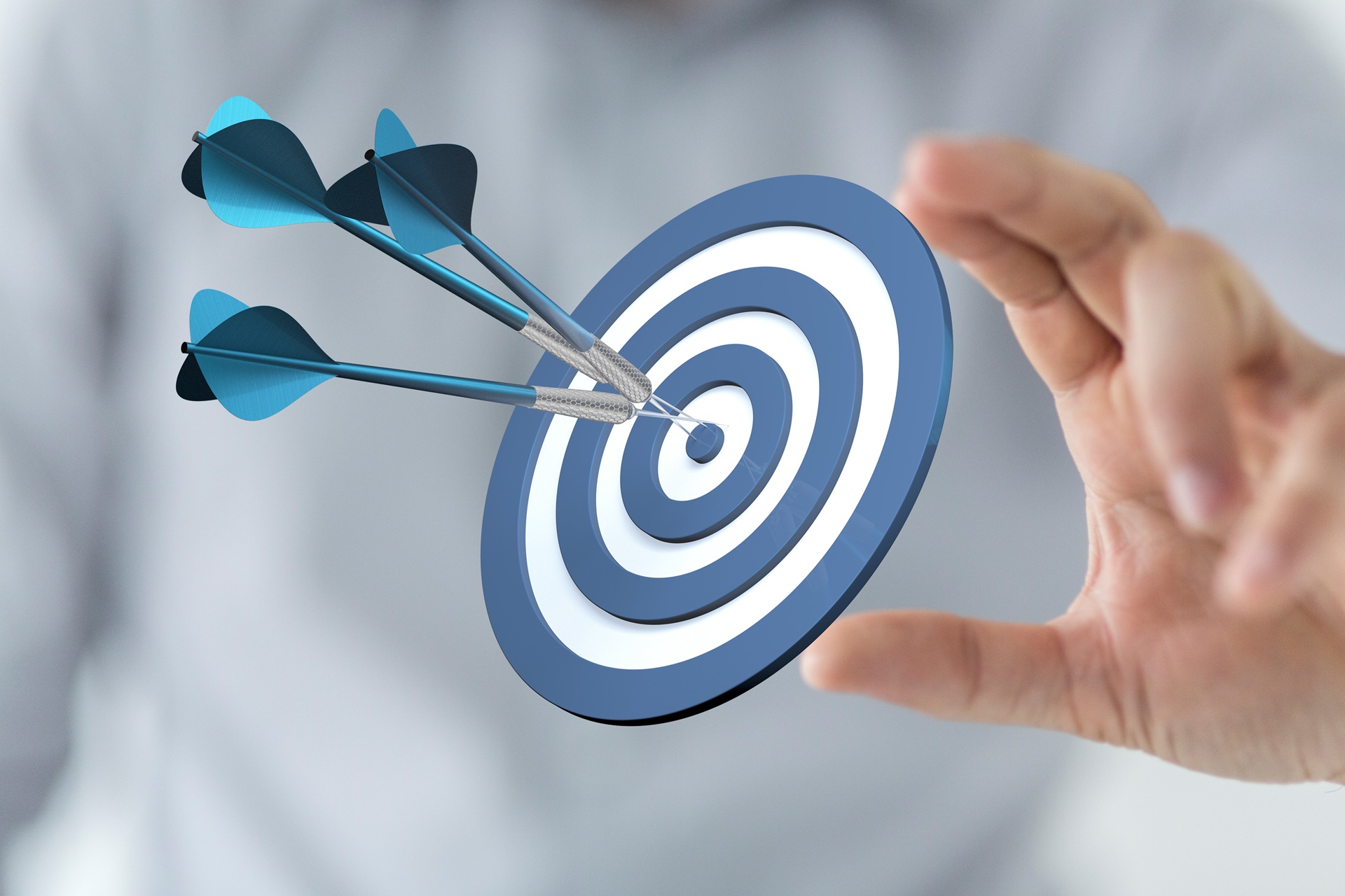 Volltreffer auf Marketingzielscheibe | Magnetschild Auto